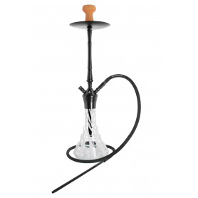 Kaya Shisha White Zebra ELOX 630CE Lance Schliff 2S - schwarz (ca. 77cm)