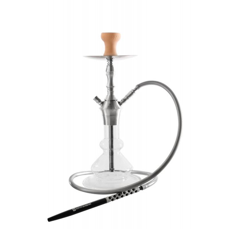 Kaya Shisha Clear INOX 630 BORO Sebulba XM 2S - silber (ca. 54cm)