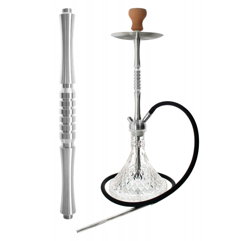 Kaya Shisha Clear Jewel INOX Tradi Draco 2S - silber (ca. 71cm)