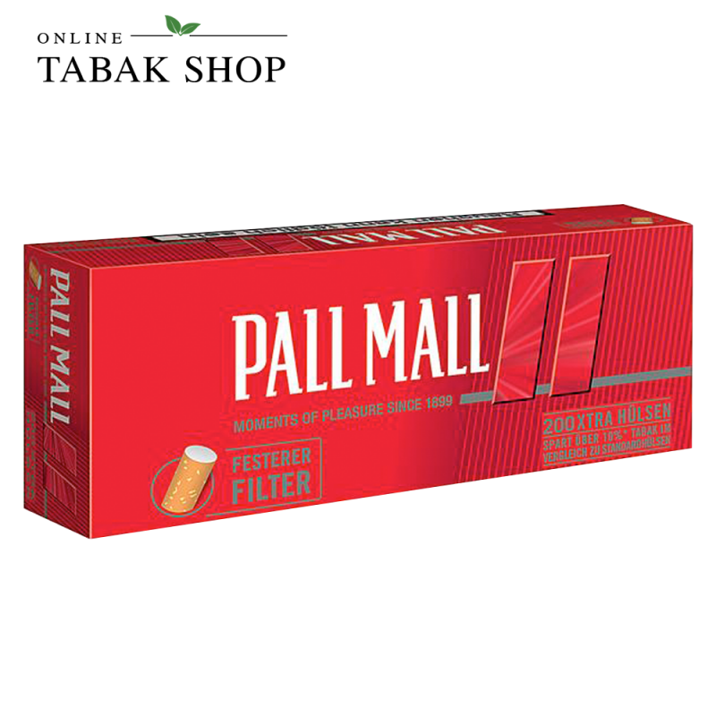 Pall Mall Red Xtra Filter- Hülsen 200era