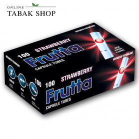 FRUTTA Click Hülsen "Strawberry" (Erdbeere) Filterhülse mit Aromakapsel 100er Schachtel - 2,49 €