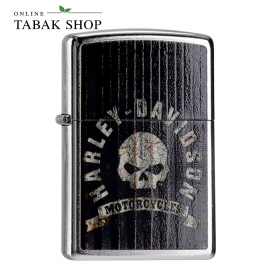 ZIPPO Street Chrom Harley Davidson Metal – Sturmfeuerzeug 60000088