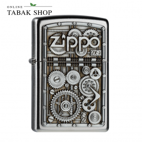 ZIPPO Satin Finish Plakette Gear Wheels – Sturmfeuerzeug 2004497