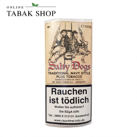 SALTY DOGS Pfeifentabak Plug Tobacco (1x 50g) Pouch - 11,50 €