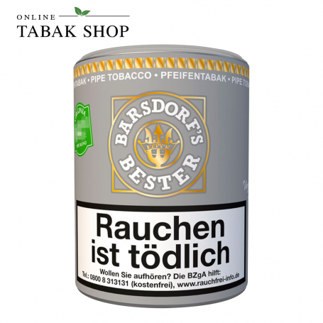 Barsdorf's Bester Pfeifentabak "Bright Virginia" (1 x 160g) Dose