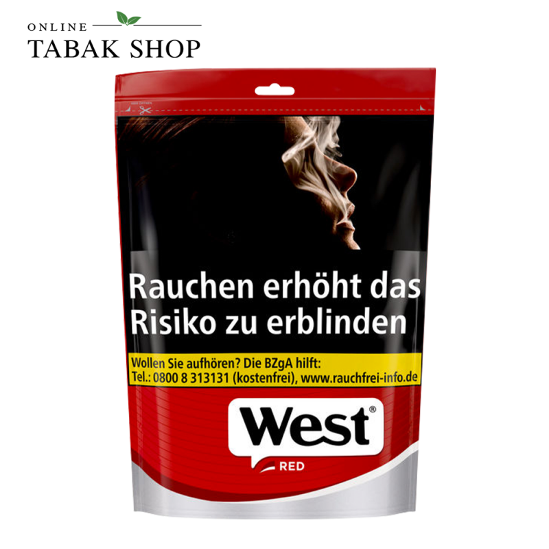 West Red Volumen Tabak 95g Beutel
