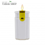 Tobaliq "Feuer & Flamme" - Double Flame Lighter (Gold Edition) White