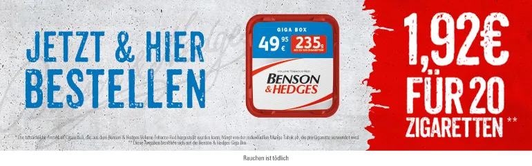 Benson & Hedges Tabak kaufen