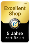 Trusted Shops Excellent Shop Award 5 Jahre