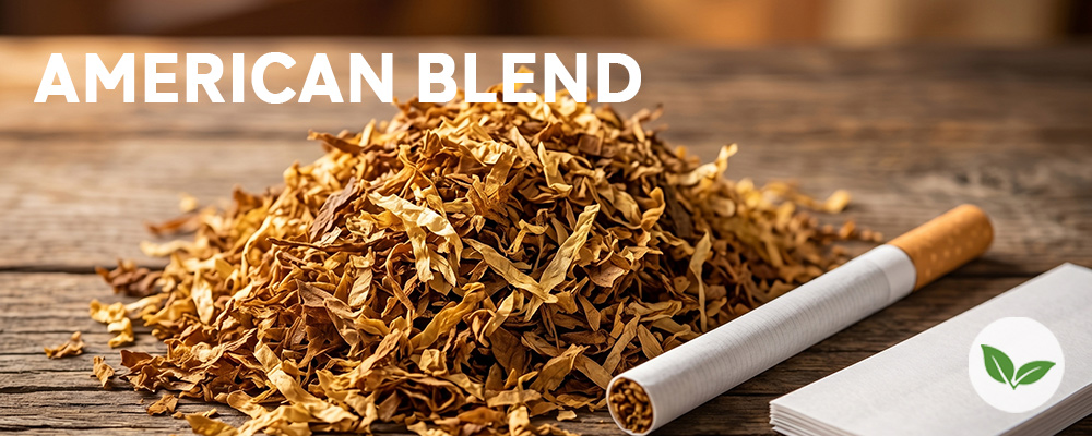 American Blend Tabakmischung neben einer Zigarette