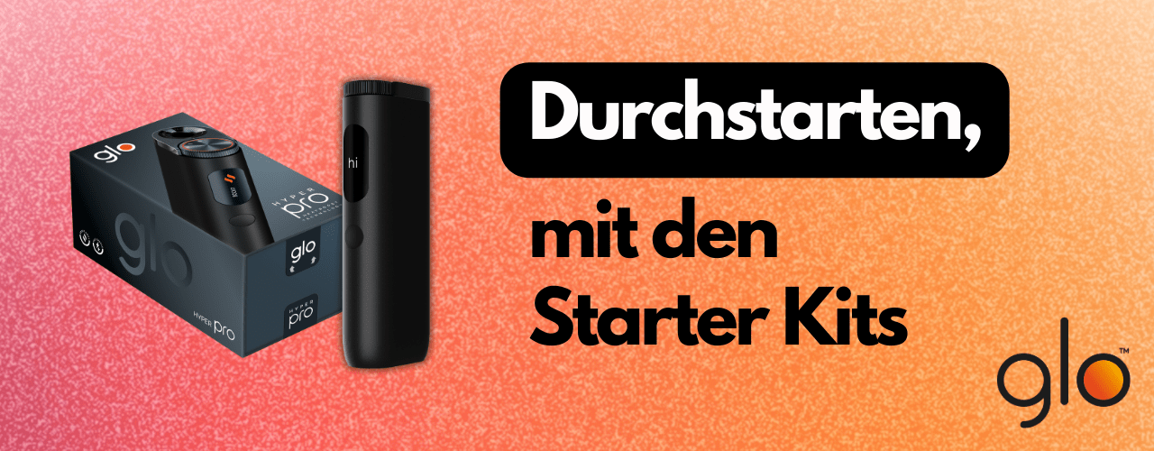 glo Starter Kit kaufen • Tabakerhitzer registrieren gratis Sticks