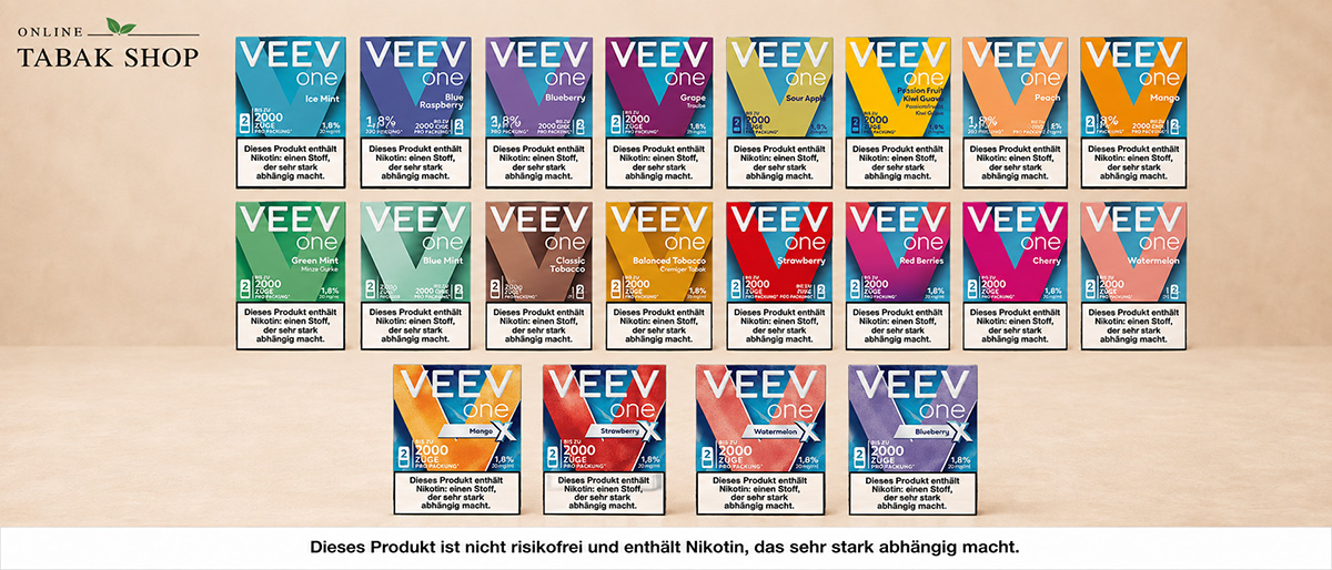 Sortenübersicht VEEV ONE Pods und VEEV ONE X Pods