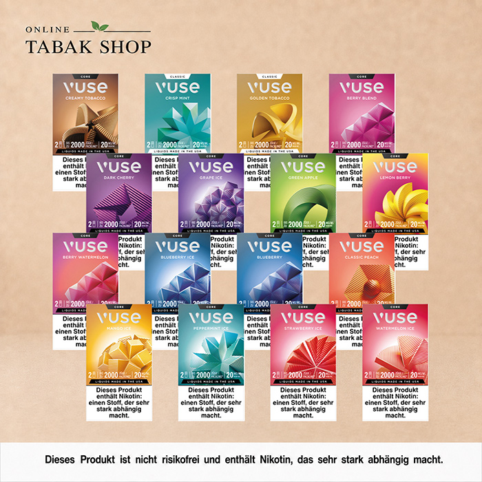 Vuse Pods: Alle 16 Sorten von Berry Blend bis Watermelon Ice