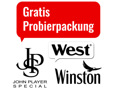 Gratis Zigaretten JPS & West - Jetzt Probierpackung sichern!